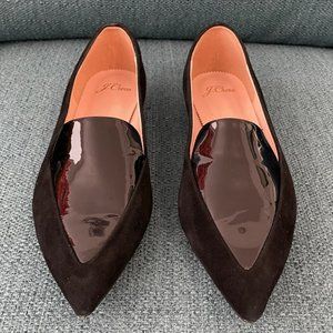 J.CREW POINTED LOAFERS IN PATENT LEATHER 8